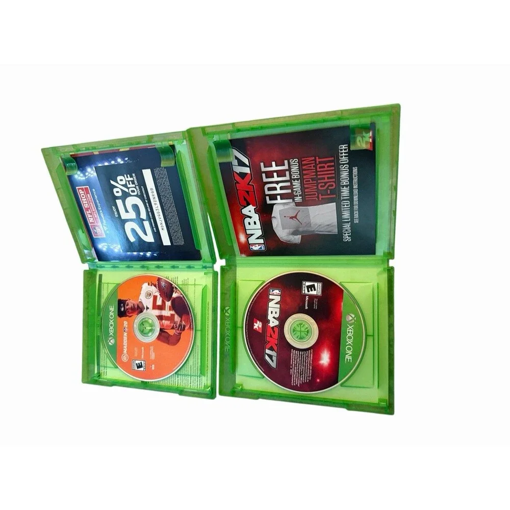 Madden NFL 20 & NBA 2K17 Microsoft Xbox One 2 Game Lot